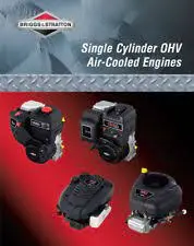 276781 Rep Man- Single Cyl Ohv Briggs And Stratton Wh3 1