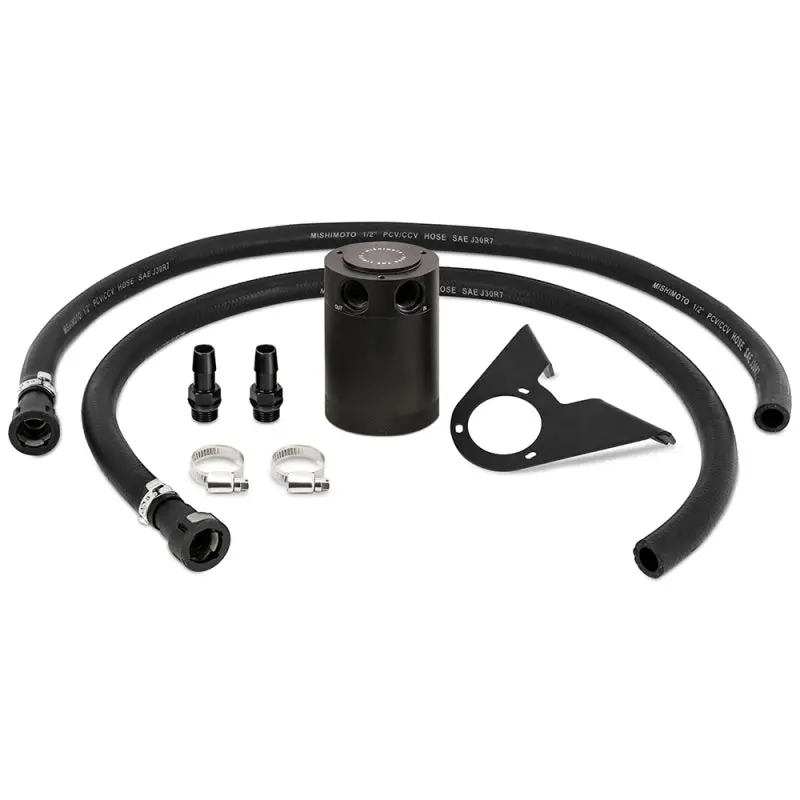 Mishimoto 2021+ Ford Bronco 2.3L Baffled Oil Catch Can - Pcv Side - Black 1