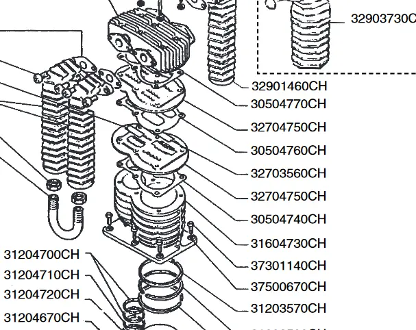 30504760Ch Gasket, K24 Rolair 1