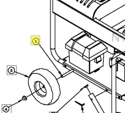 305618 Axle, Generator Ref 6 Northstar 1
