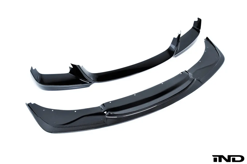 3D Design F06 / F12 / F13 6-Series M-Sport Front Lip With Carbon Splitter 1