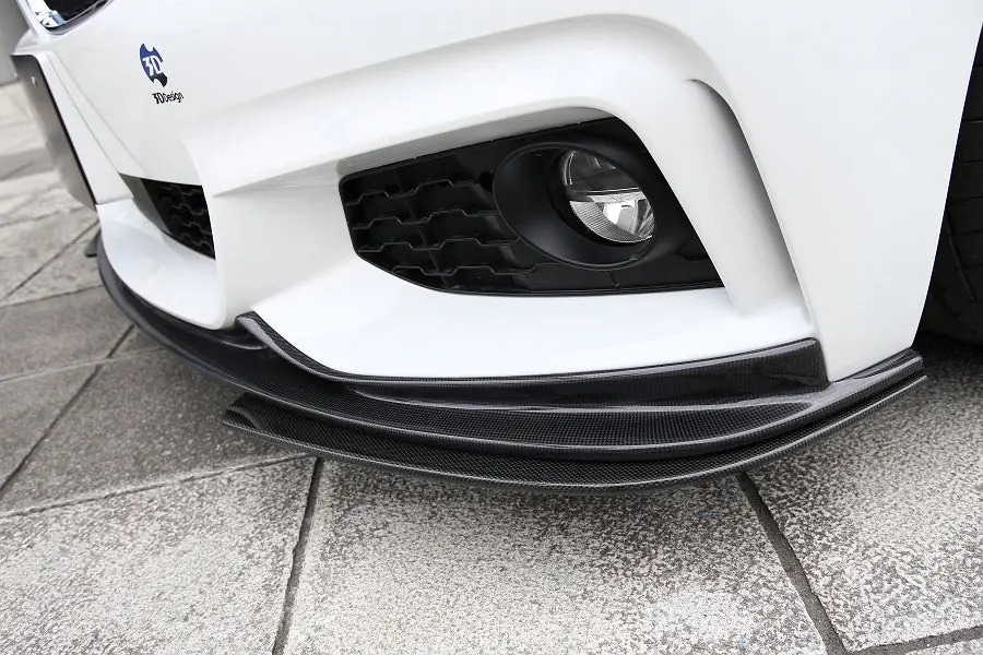 3D Design F32 / F36 4-Series M-Sport Carbon Under Splitter Set 1