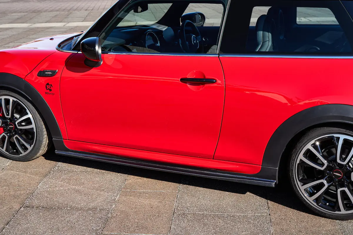 3D Design Mini F56 Jcw Carbon Side Skirt Set 1