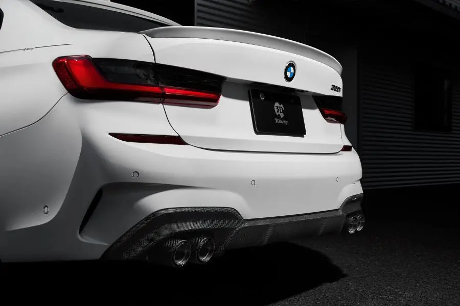 3D Design G20 3-Series M-Sport Carbon Rear Diffuser - 4-Tip 1