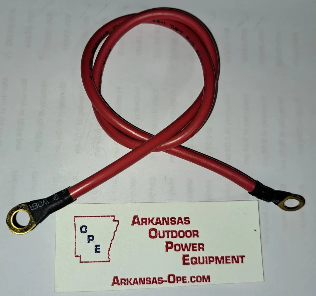 357713556 Red Battery Cable Firman Generator Fm96/W3 1