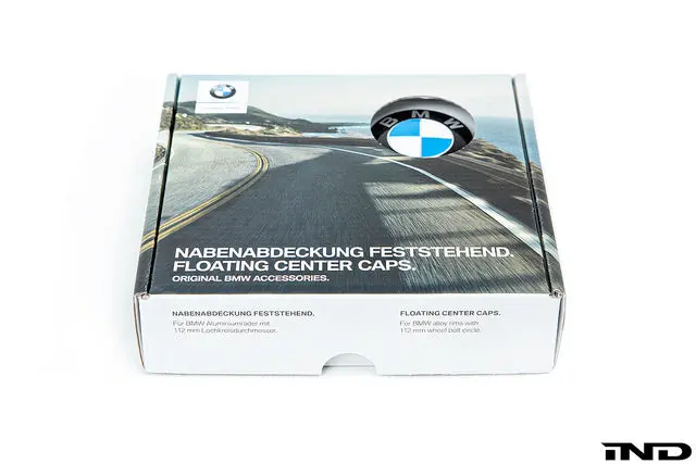 Ind Gloss Black Floating Wheel Center Cap Set - 56Mm 1