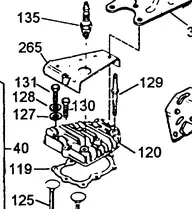 36446 Cylinder Head Ref 120 Tecumseh 1