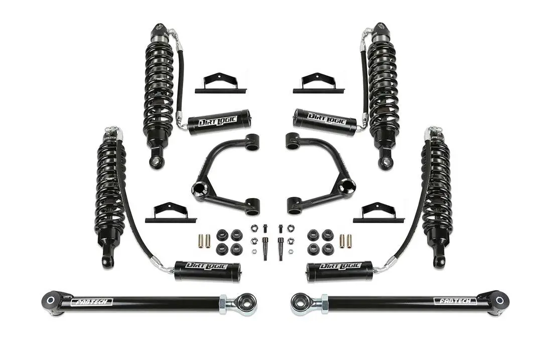 4-Inch Upper Control Arm Lift Kit With Dirt Logic 2.5 Reservoir Coil-Overs | Fabtech 1
