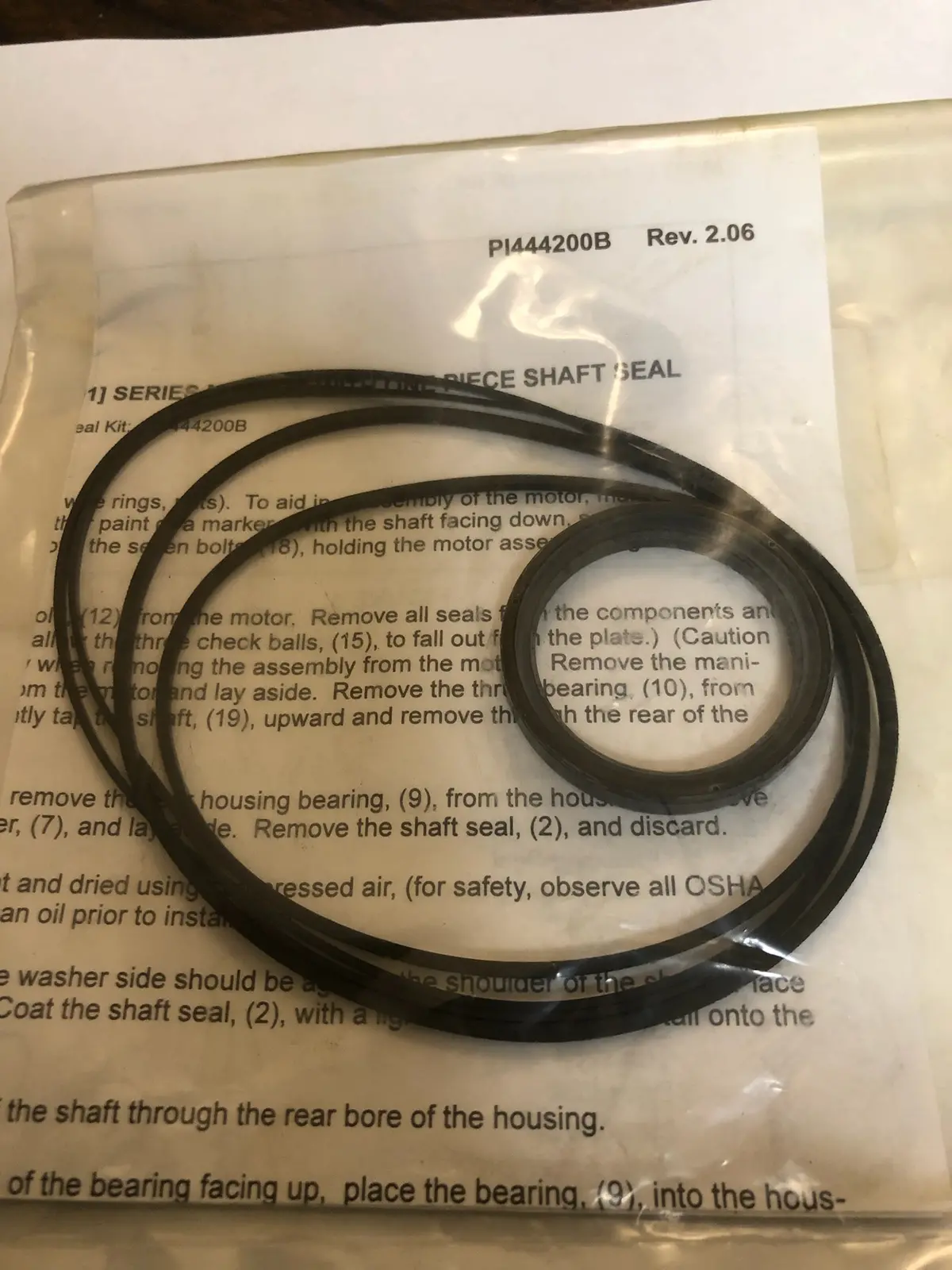 400444200B Ce 400 Series Buna Seal Kit White 1