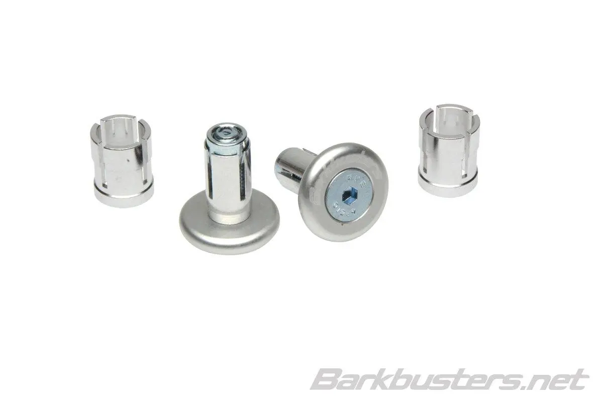 Barkbusters Accessory Bar End Plug Protectors (Silver) 1
