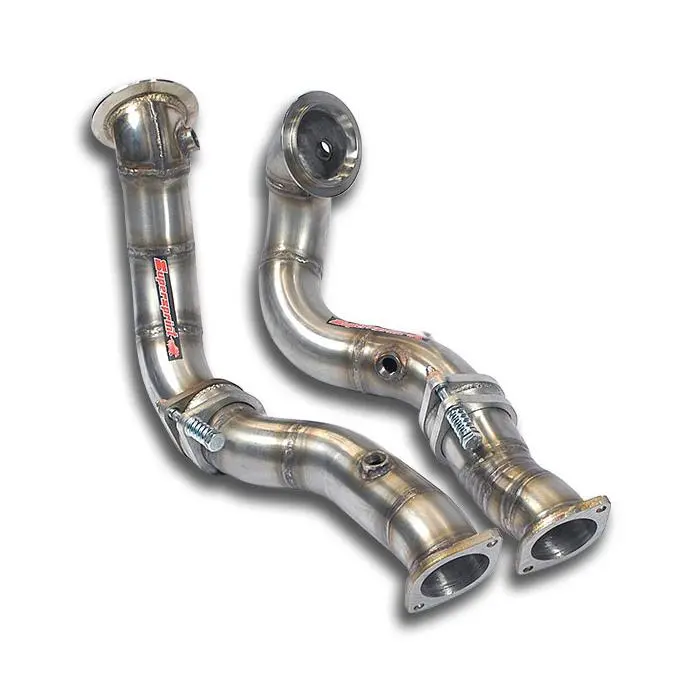Supersprint Bmw E60 / E61 Turbo Downpipe Kit Right - Left With Expansion Joints( Replace Pre-Kat ) 1