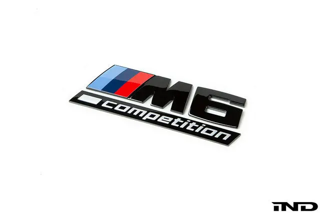 Ind F1x M6 Competition Trunk Emblem - Gloss Black 1