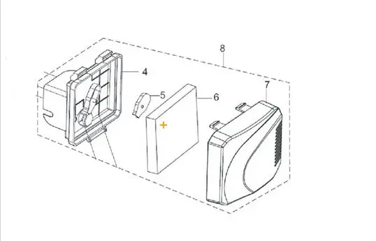 45-0713 Air Cleaner Assembly Reference 8 Shown Mi-T-M 1