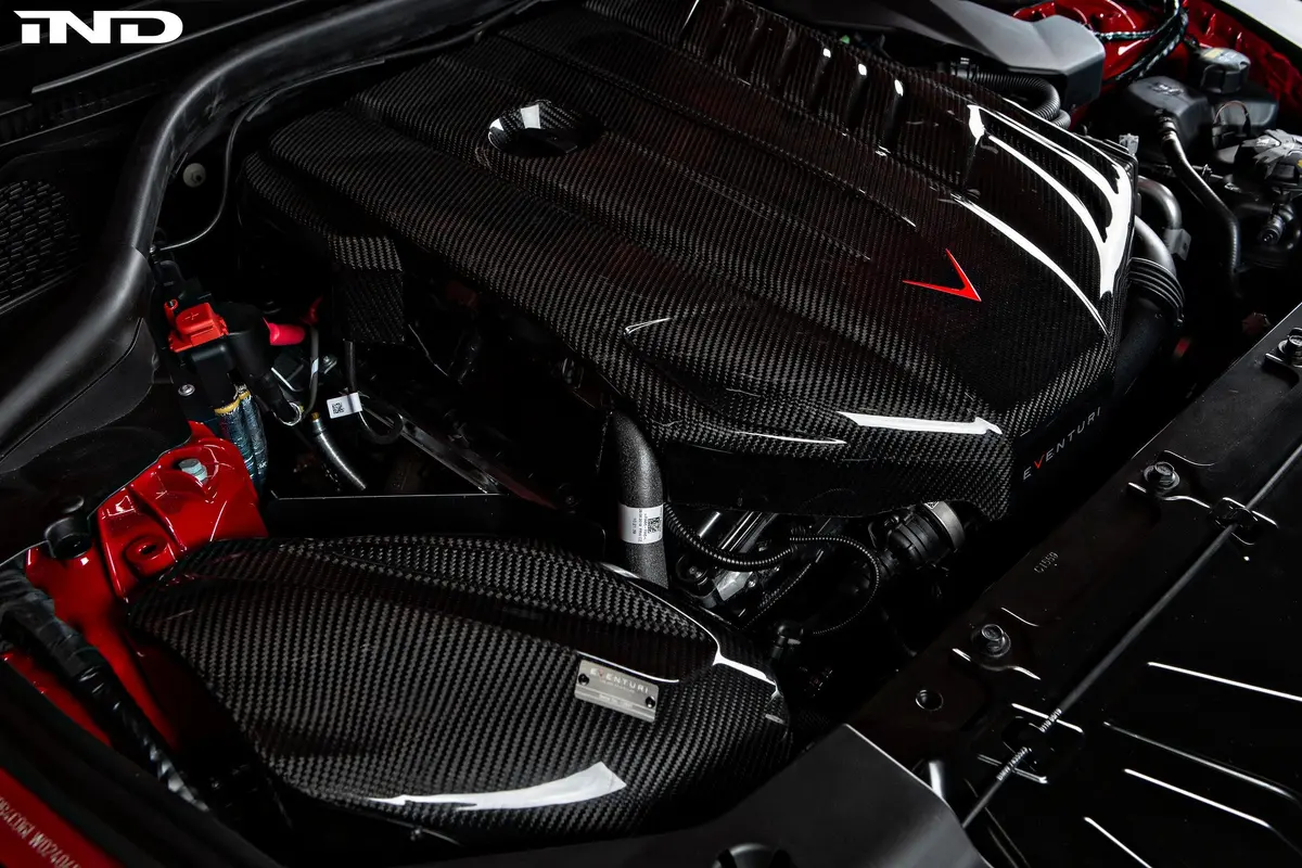 Eventuri Toyota A90 Supra / G29 Z4 M40i (B58) Black Carbon Intake System 1
