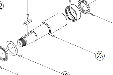 500011311 Shaft Kit Ref 23 White Hydraulics 1