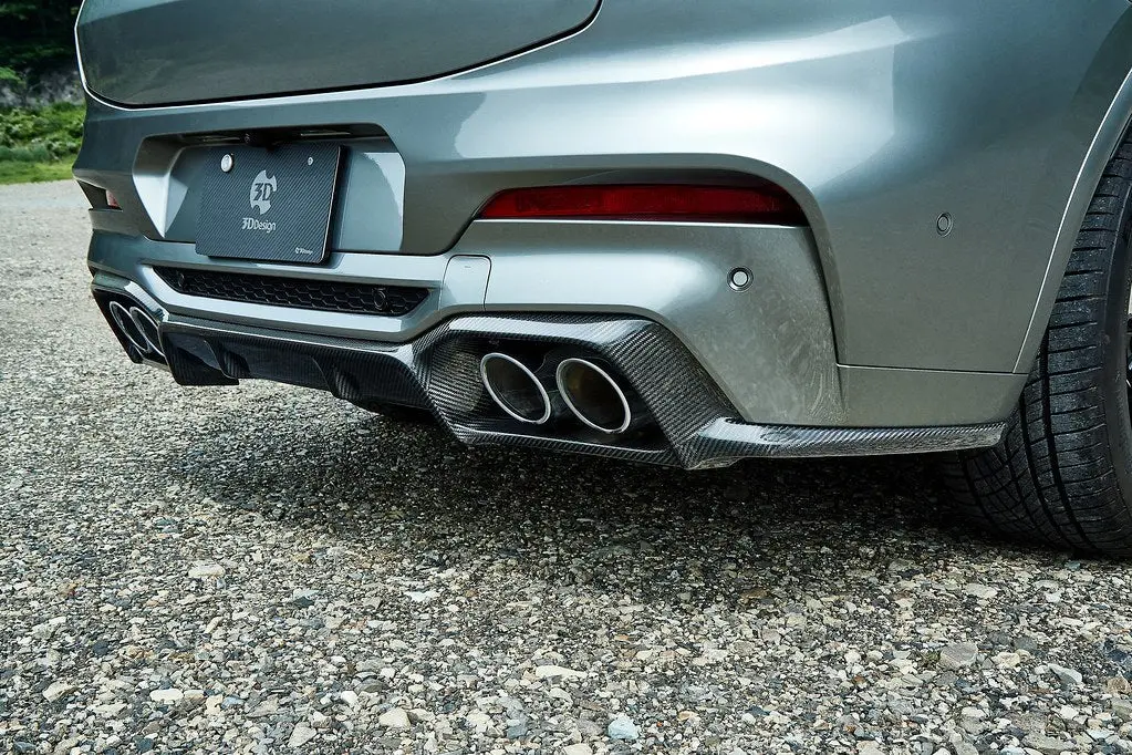 3D Design F98 X4m Pre-Lci Carbon Rear Diffuser 1