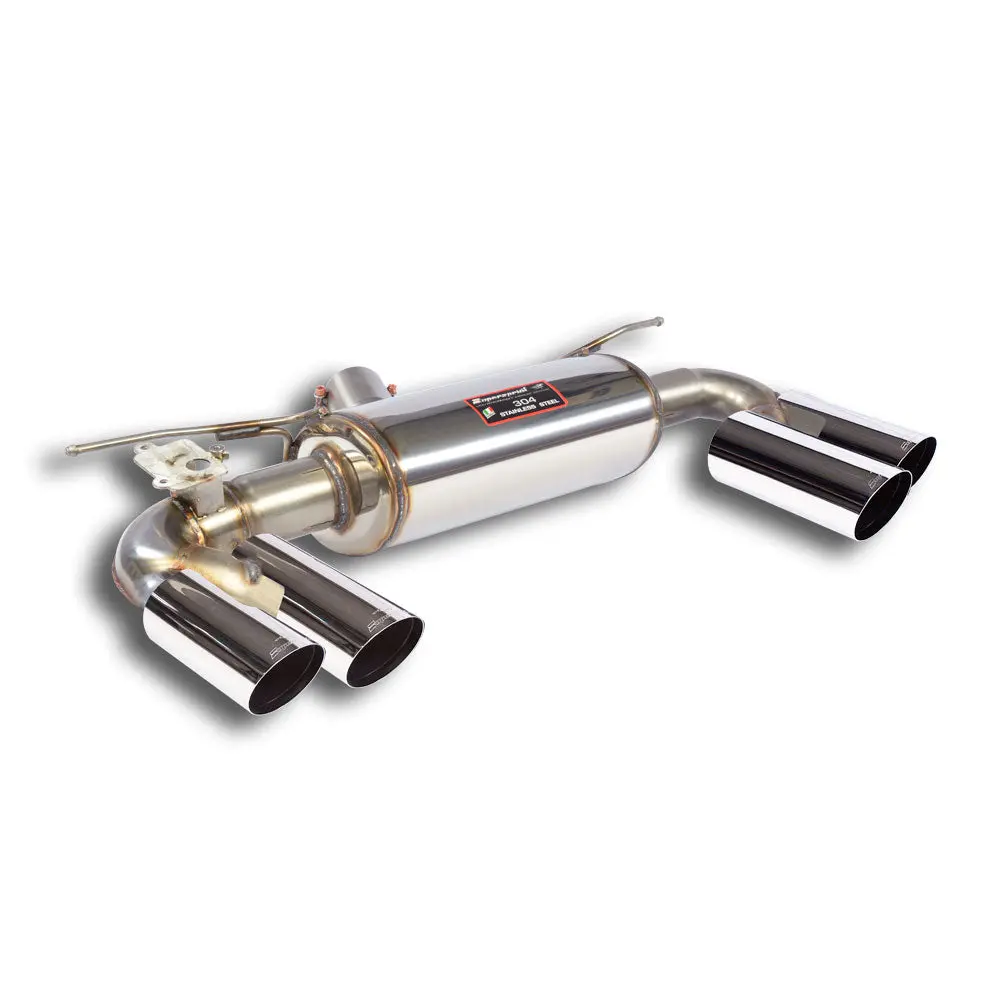 Supersprint Bmw F22 2 Series Coupè 2013 -> 2017 Rear Exhaust Oo80 Right + Oo80 Left With Valve "Race Tips" 1