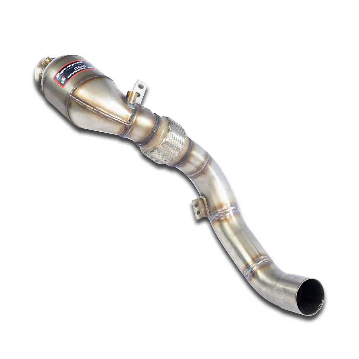 Supersprint Bmw F90 M5 Turbo Downpipe Kit +  Metallic Catalytic Converter Rightaccepts The Stock "Cat.-Back" System 1