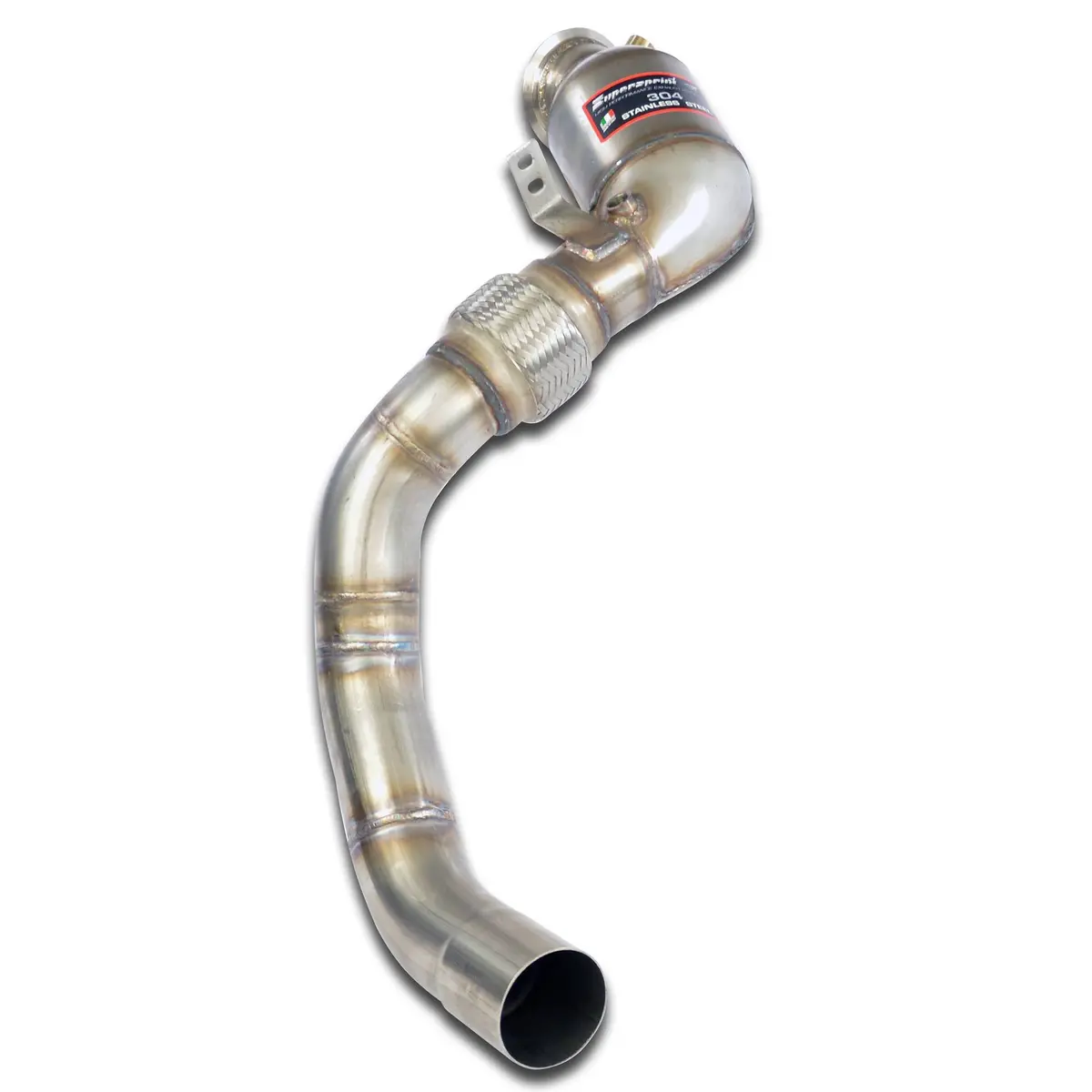 Supersprint Bmw F90 M5 Turbo Downpipe Kit +  Metallic Catalytic Converter Leftaccepts The Stock "Cat.-Back" System 1