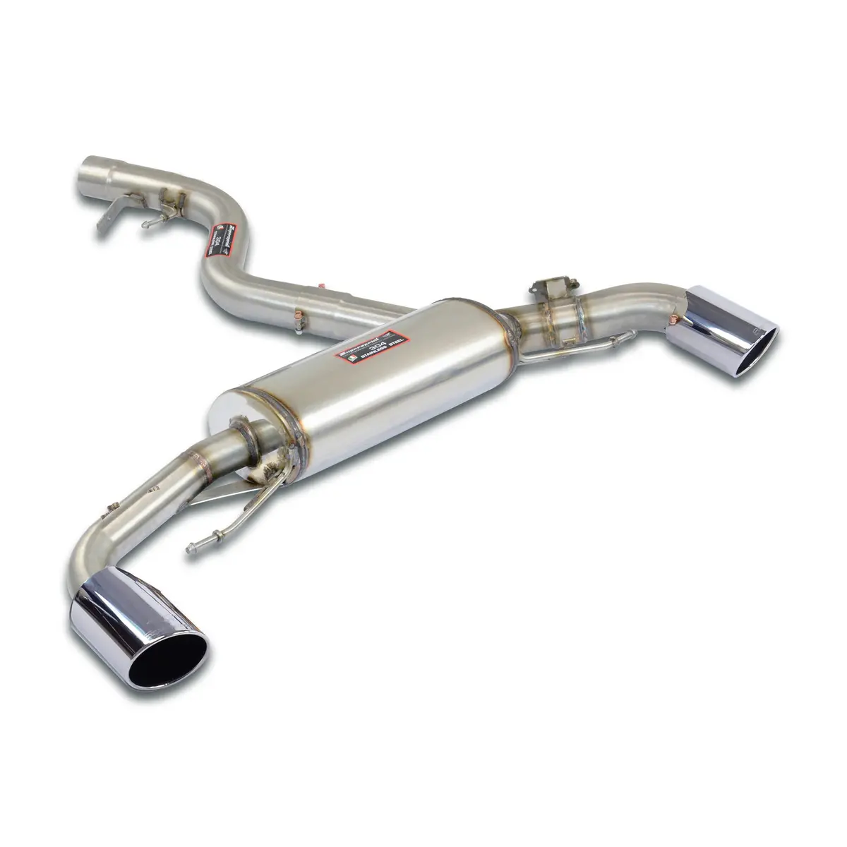 Supersprint Bmw G42 Serie Coupè 2022 -> Rear Exhaust Right O100 - Left O100 With Valve 1