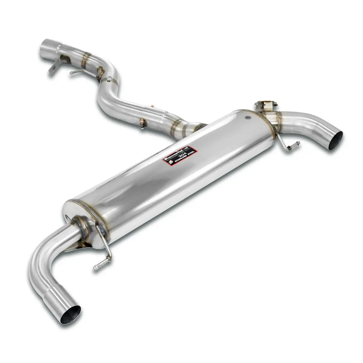 Supersprint Bmw G22 Coupè 2021 -> Rear Exhaust Right O100 - Left O100 With Valve 1