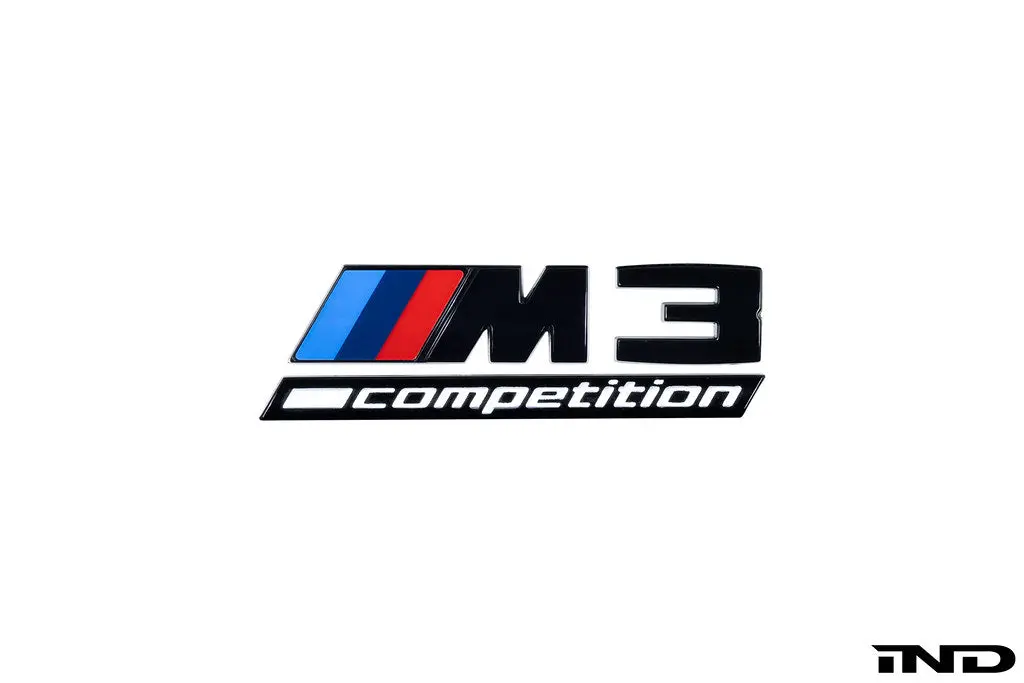 Ind G8x M3 / M4 Competition Gloss Black Front Grille Emblem 1