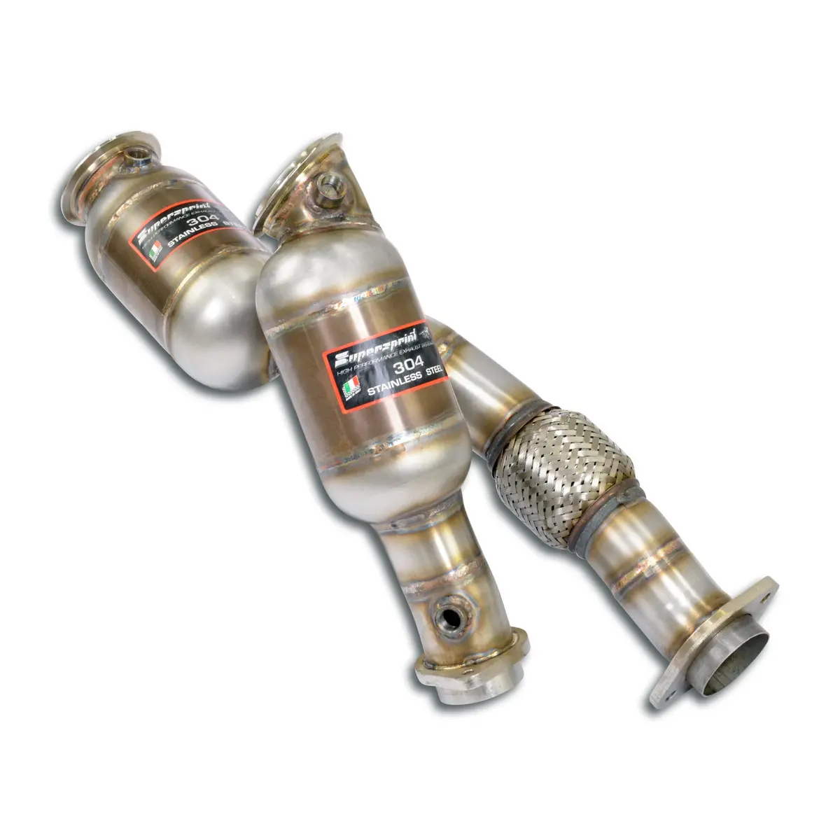 Supersprint G8x M2 / M3 / M4 Downpipe + Metallic Catalytic Right - Left 1