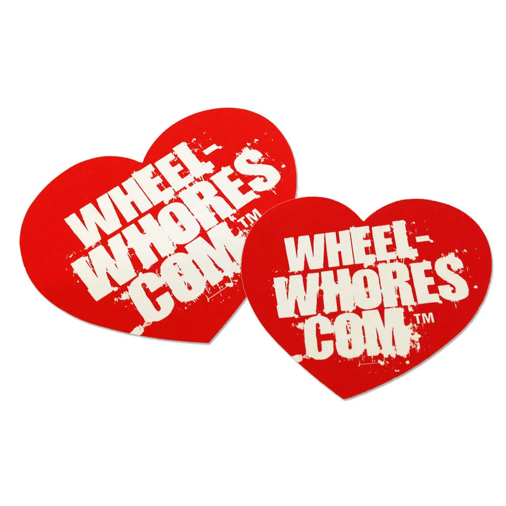 Small Red/White Heart (Sticker Pack) 1