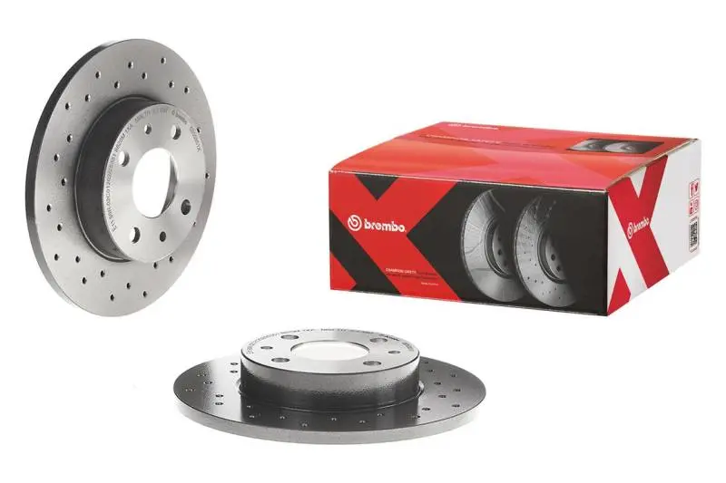 Brembo 92-98 Bmw 318I/92-97 318Is/98-99 318Ti Front Premium Xtra Cross Drilled Uv Coated Rotor 1