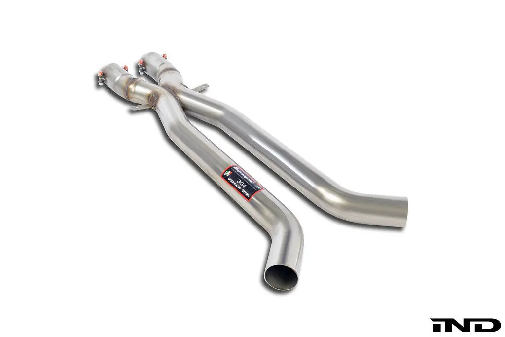 Supersprint E9x M3 Stainless Center X-Pipe 1