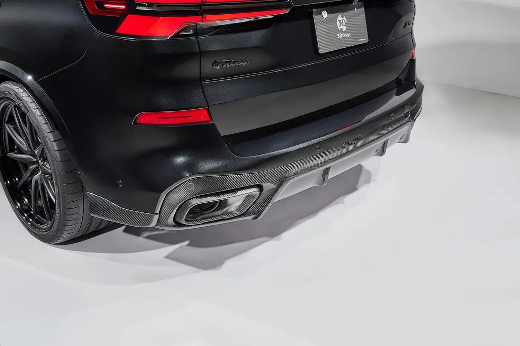 3D Design G05 X5 Lci Carbon Rear Diffuser Set 1