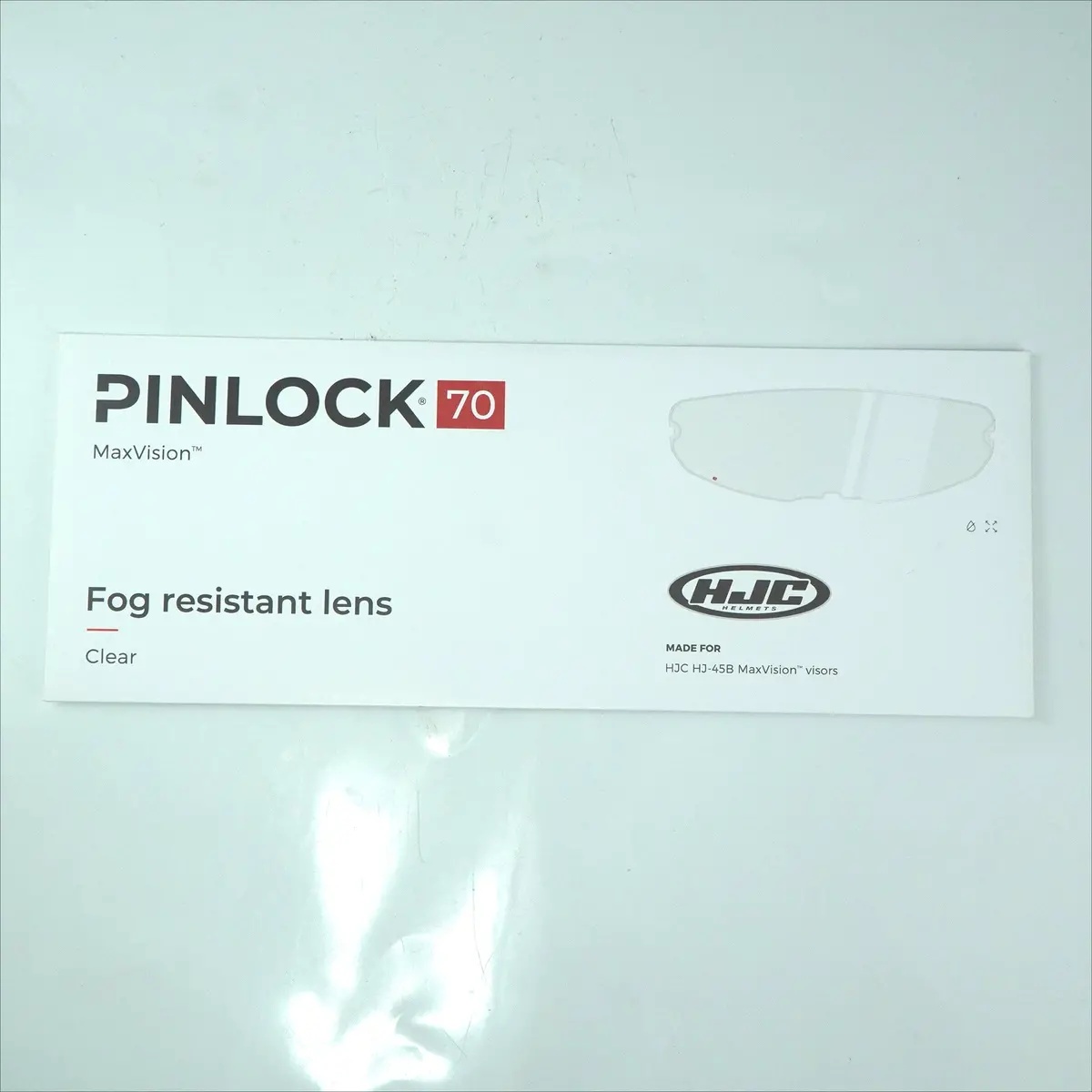 Hjc Helmet Pinlock Sparepart Hj-45B For F100 (Clear) (Large) 1