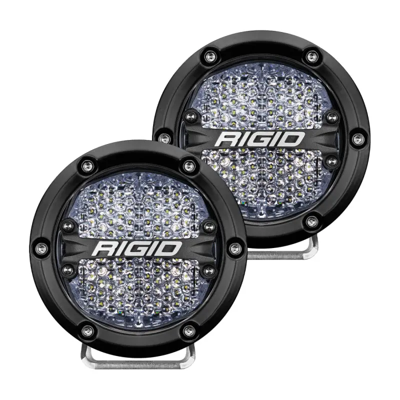 Rigid Industries 360-Series 4In Led Off-Road Diffused Beam - White Backlight (Pair) 1