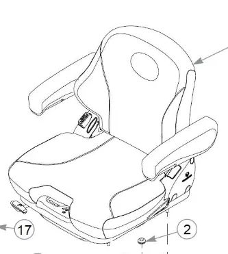 605697 Seat Including Arm Rests Big Dog 1