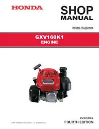 61Ze7600 Service Manual  Sm, Gxv160k1  Honda Wh3 1