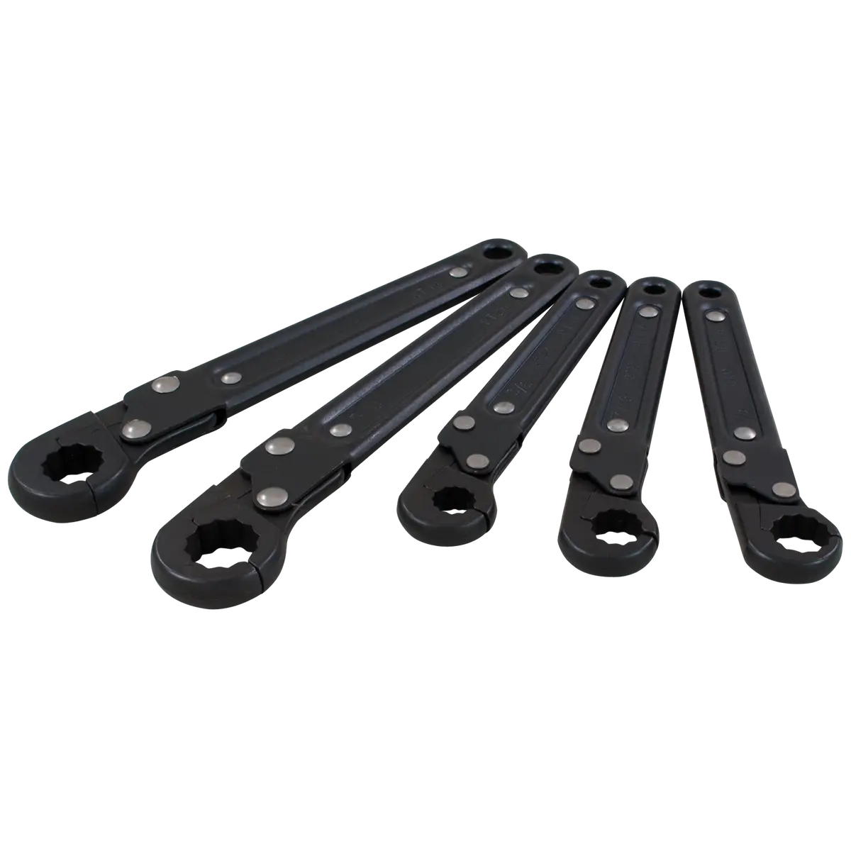 5 Piece Sae Ratcheting Tube Wrench Set 1