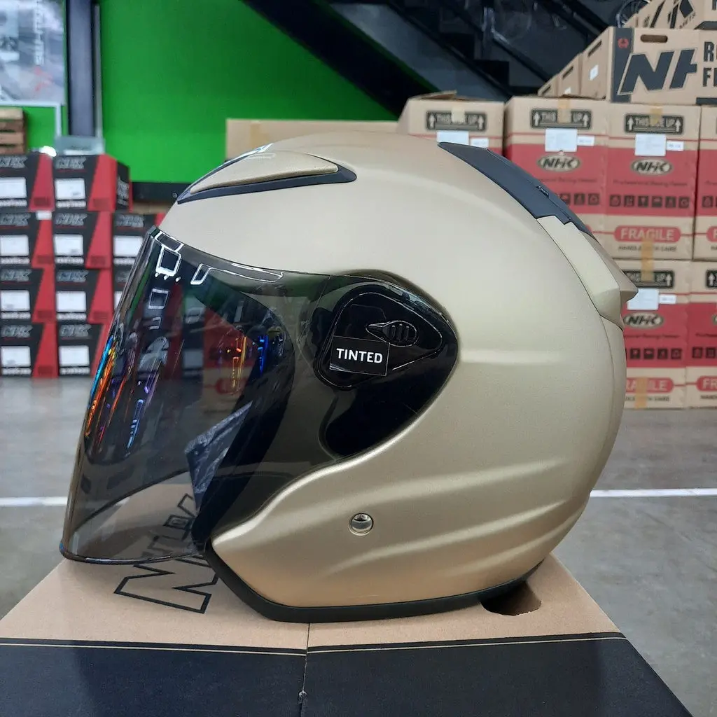 Nhk Helmet R6 V2 Solid (Light Gold Matt) 1