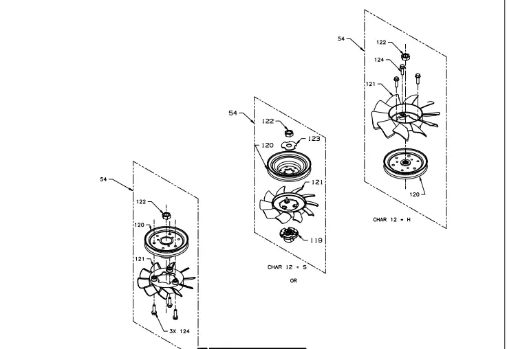 70770 Fan/Pulley Kit Hydrogear 1