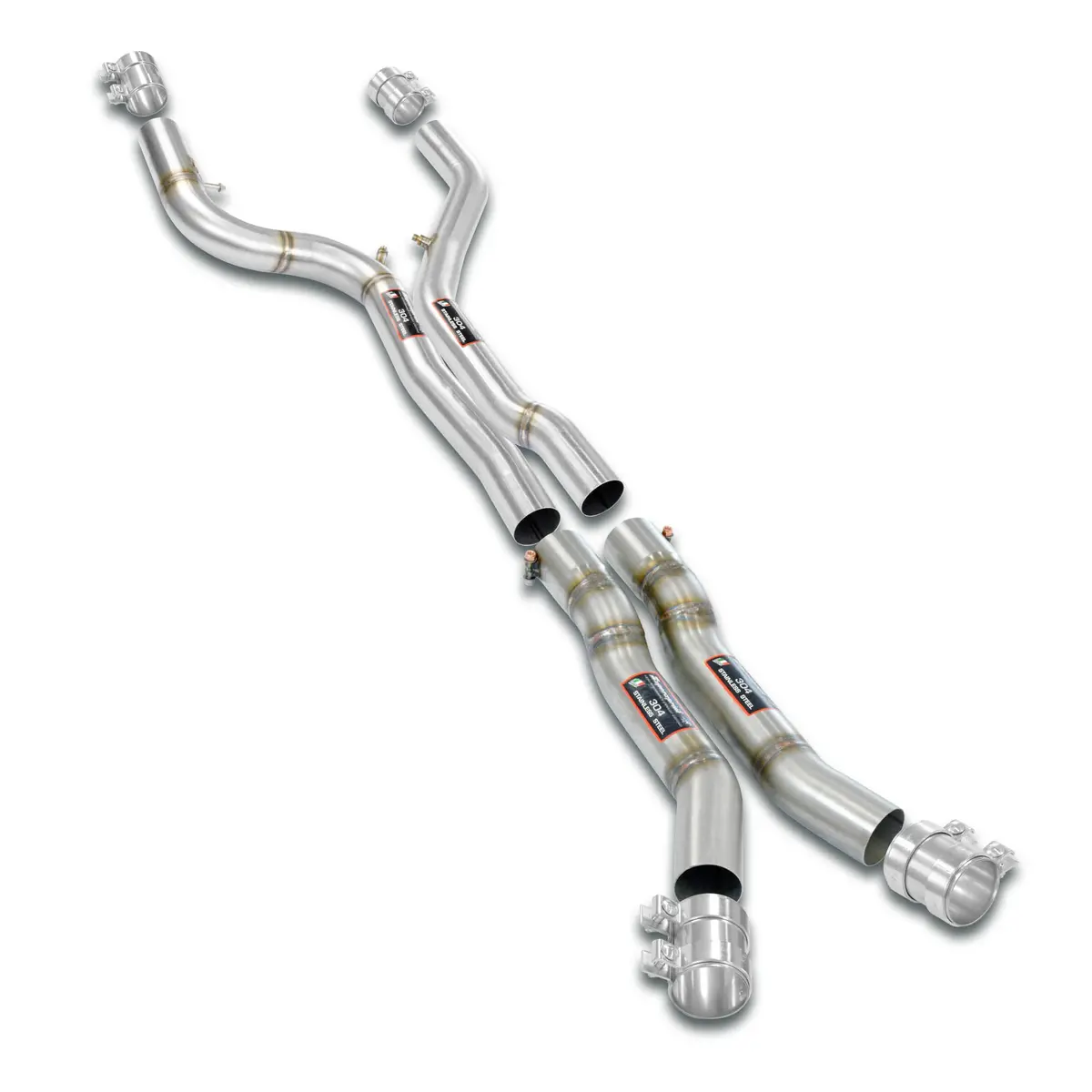 Supersprint Bmw G87 M2 Straight Pipe Race Package Deletes The Mid Resonator Accepts The Std - Oem Muffler 1
