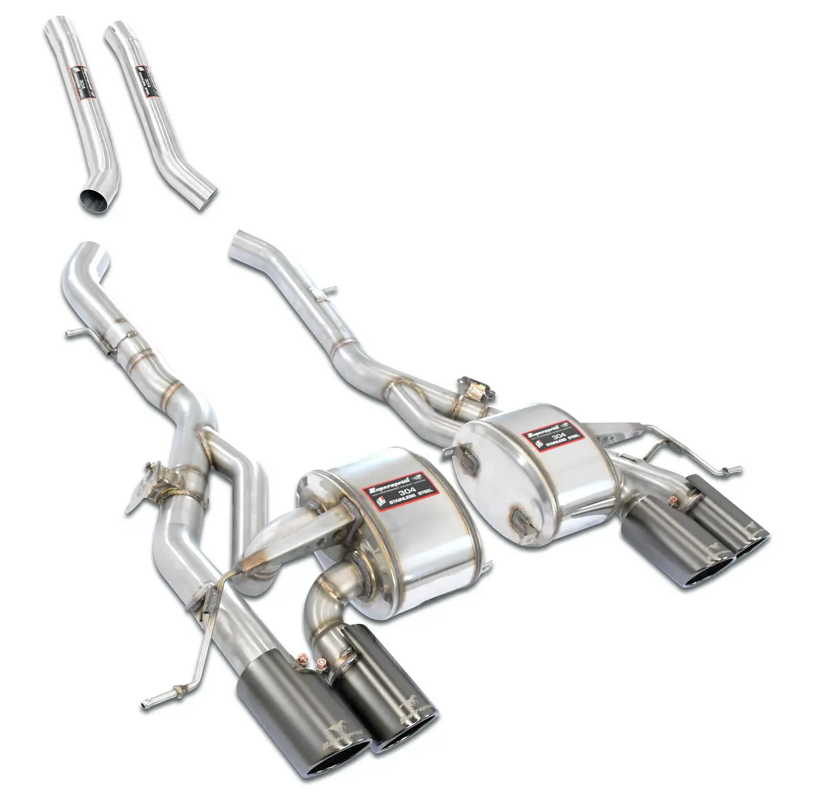 Supersprint Bmw G87 M2 Rear Muffler Touring Package Deleting - Mid Resonator 1