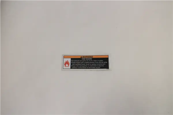 777890 Ns Decal - Fire Hazard Warning Northstar 1