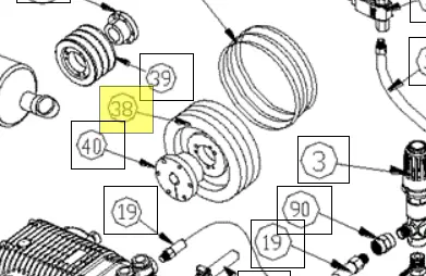 779526 Sheave/Pulley Ref 38 Northstar 1