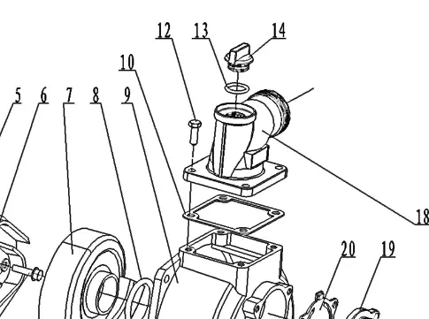 781266 Outlet Seal 3 Inch Water Trash Pump Ref 10 Northstar Ns1/W2 1