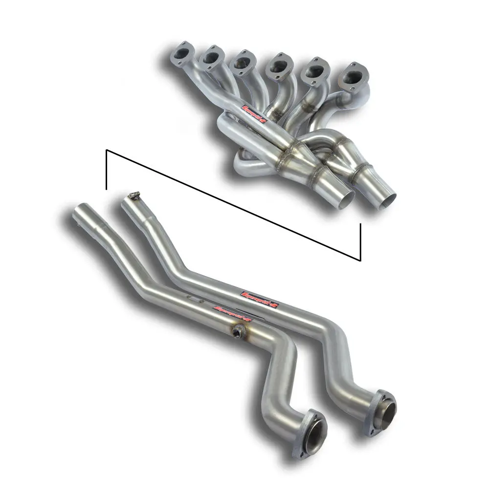 Supersprint Bmw 5 Series E12 Manifold + Connecting Pipes 100% Stainless Steel(Lhd) 1