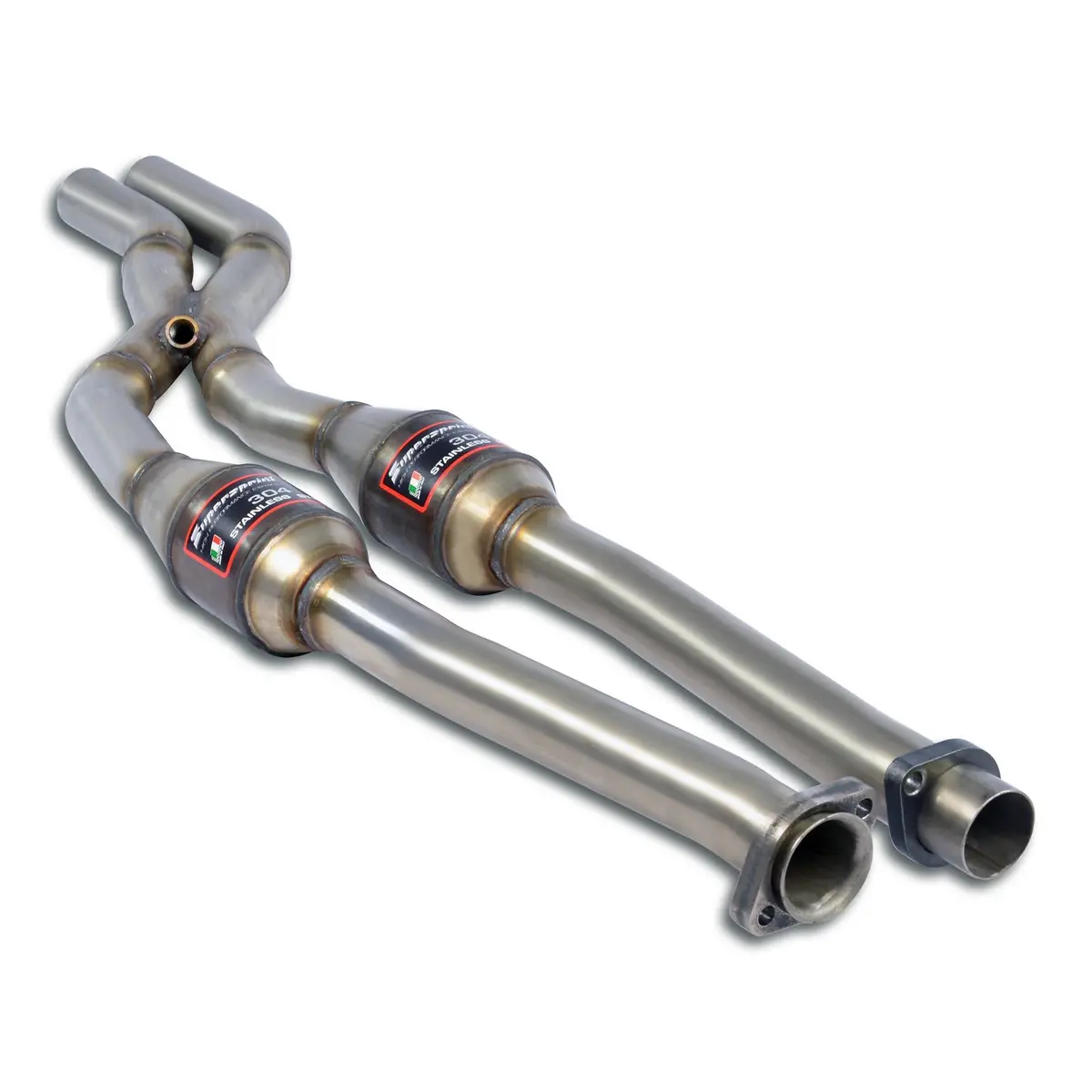 Supersprint Bmw 6 Series E24 (E28 Chassis) Front Metallic Catalytic Converter Right - Left + "X-Pipe" 1