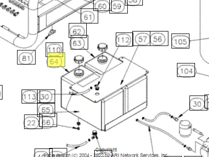 791585 Fuel Tank Ref 64 Replaces 783029 Northstar 1