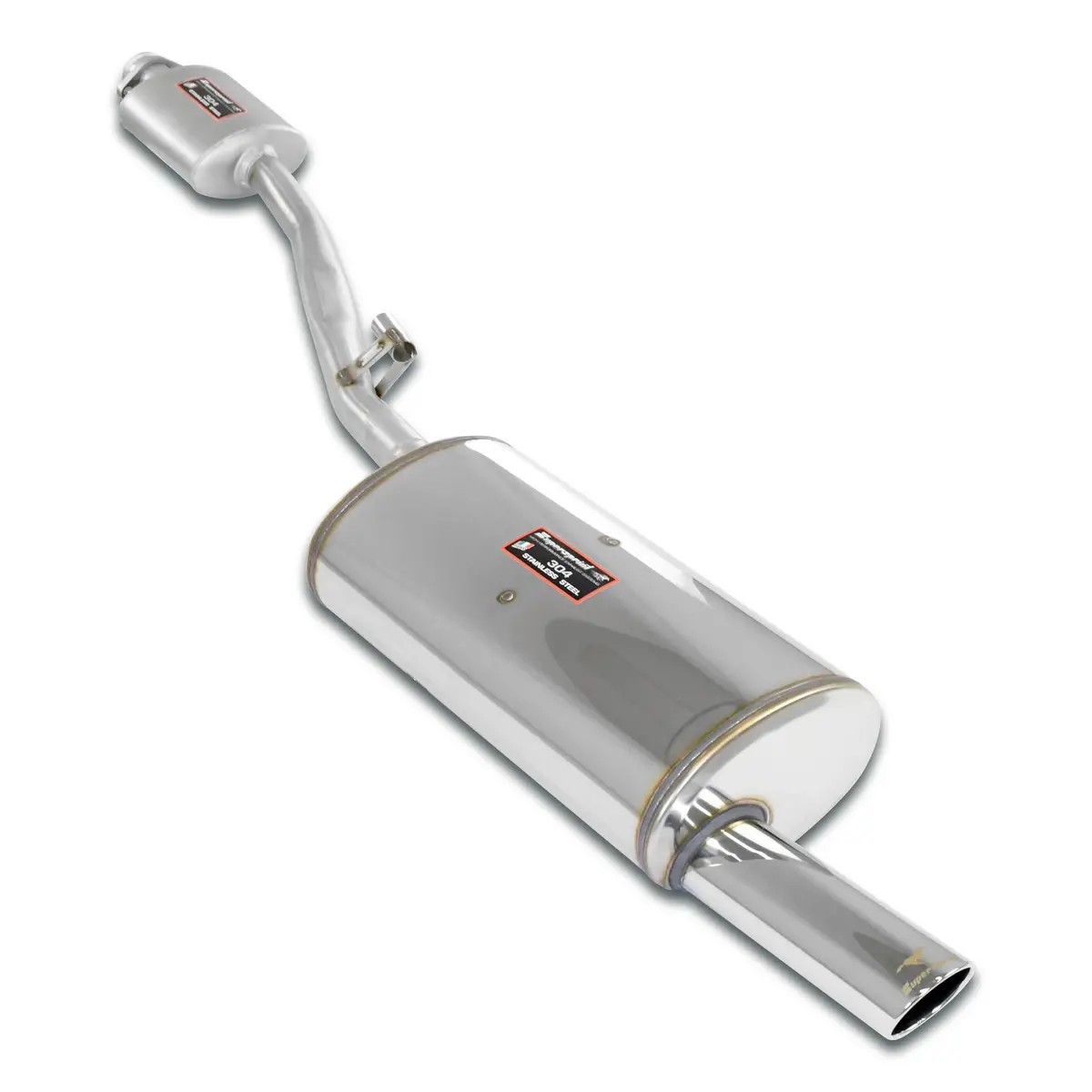 Supersprint Bmw 3 Series E30 Centre + Rear Exhaust 90X70 1