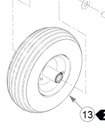 786061 Wheel Assembly Big Dog 1