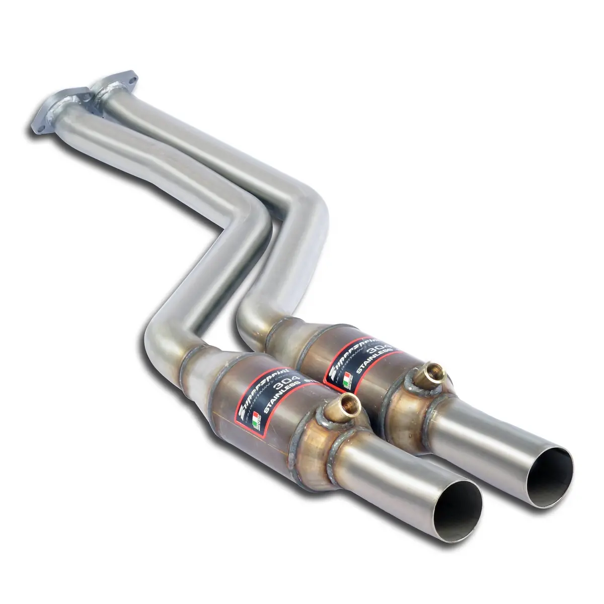 Supersprint Bmw E46 Front Exhaust With Metallic Catalytic Converter Right + Left 1
