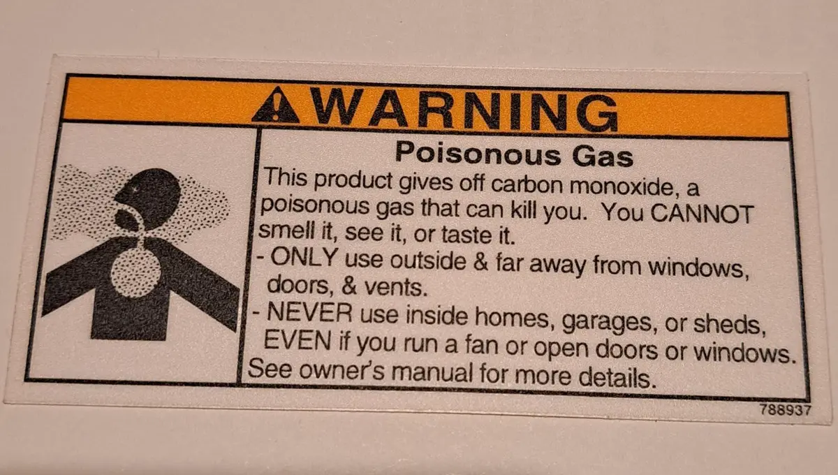 788937 Ns Decal - Poisonous Gas Warning Northstar Nsfm6 1